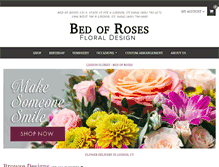 Tablet Screenshot of bedofrosescottage.com